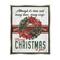 Stupell Industries Merry Christmas To You Vintage Poinsettia Framed Floater Canvas Wall Art